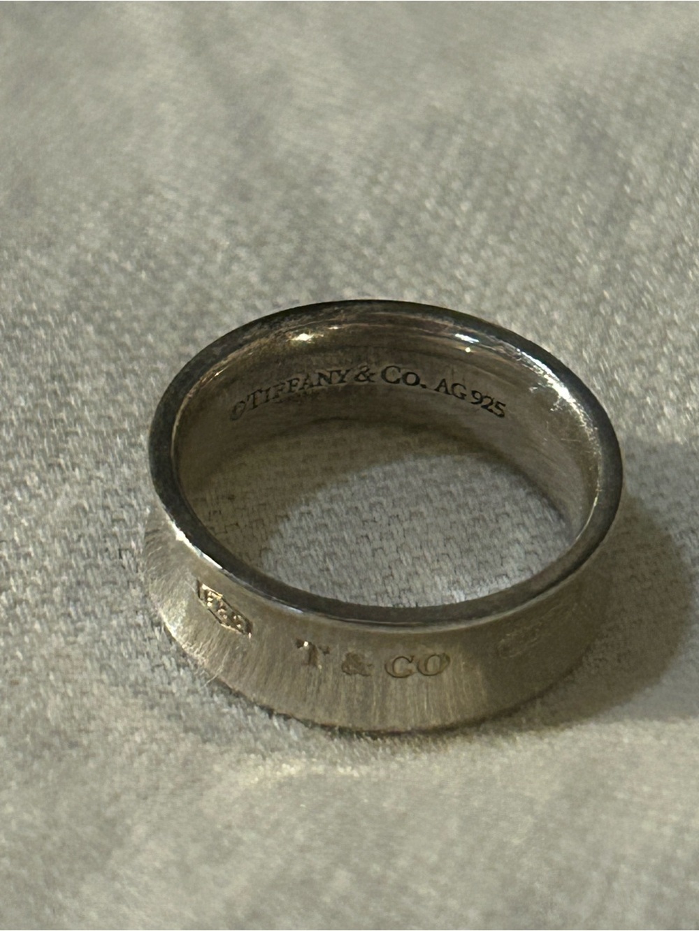 Tiffany & Co. 1837 Wide Ring in Sterling Silver Concave Band - Size 7